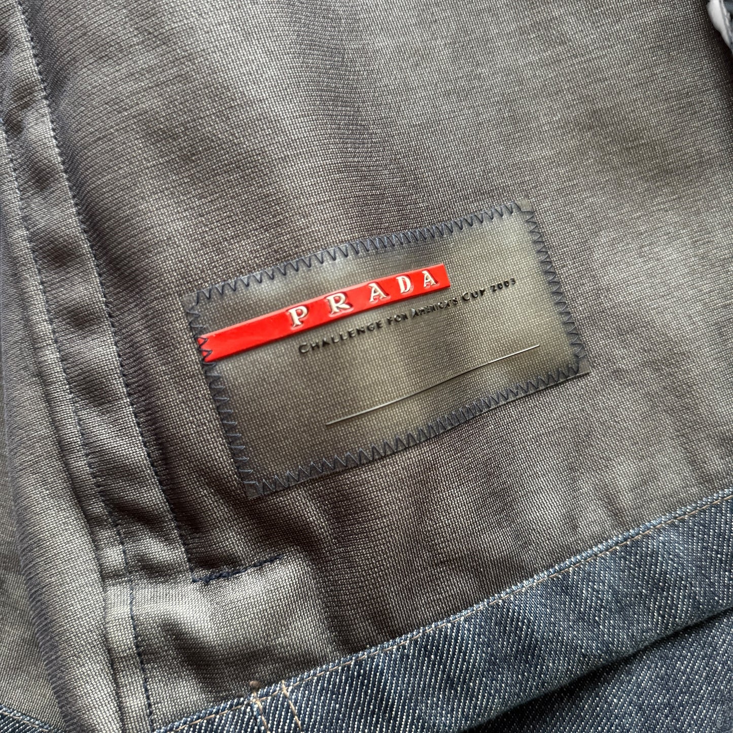 Prada Luna Rossa Gore-Tex Denim Bomber Jacket - 2003 Team Member Exclusive