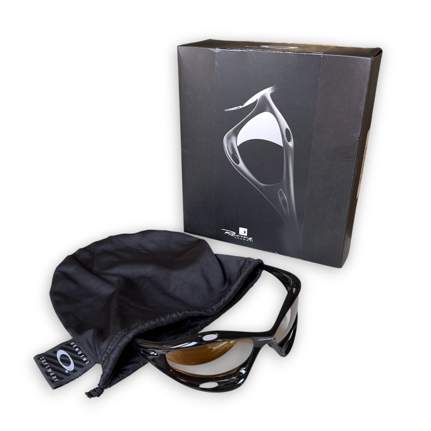 Oakley Racing Jacket Gen 1 Jet Black/Gold Iridium - BNIB