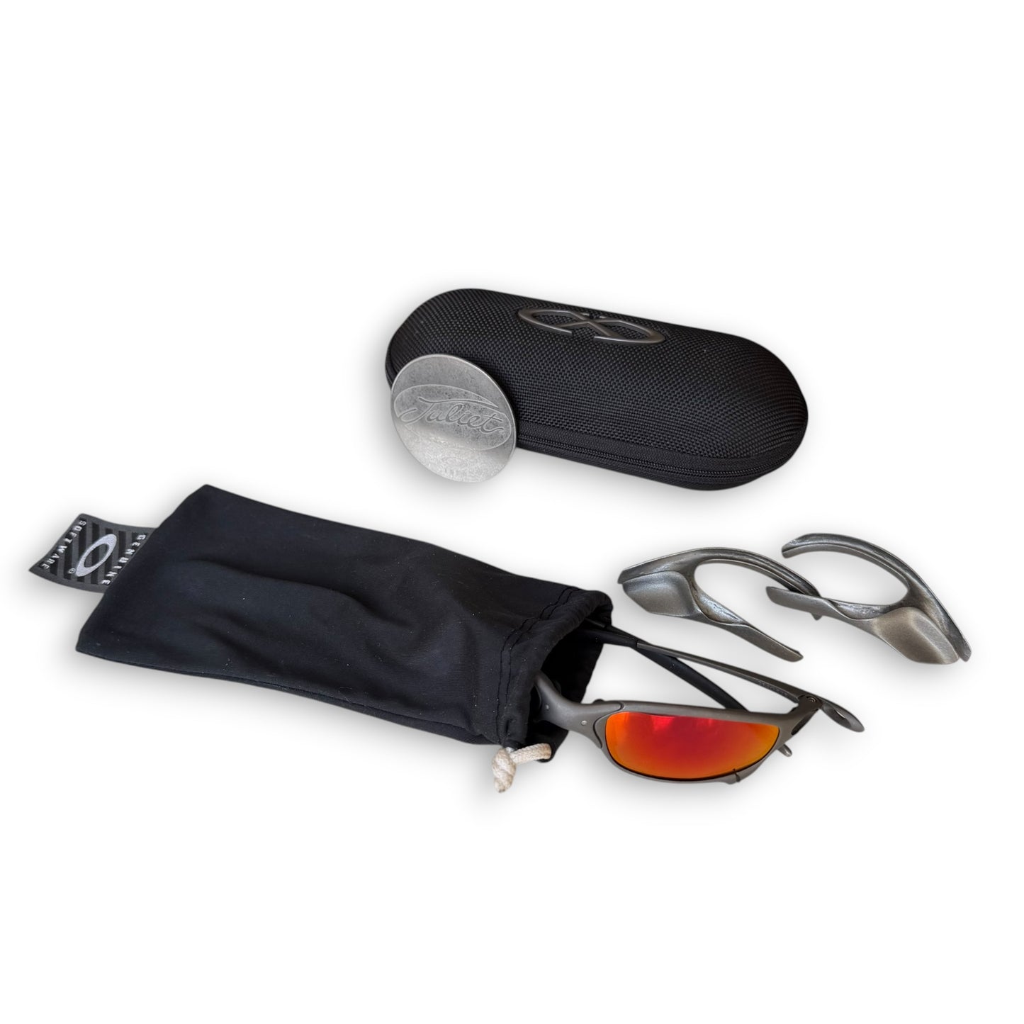Oakley X-Metal Juliet Ruby + Side Blinders