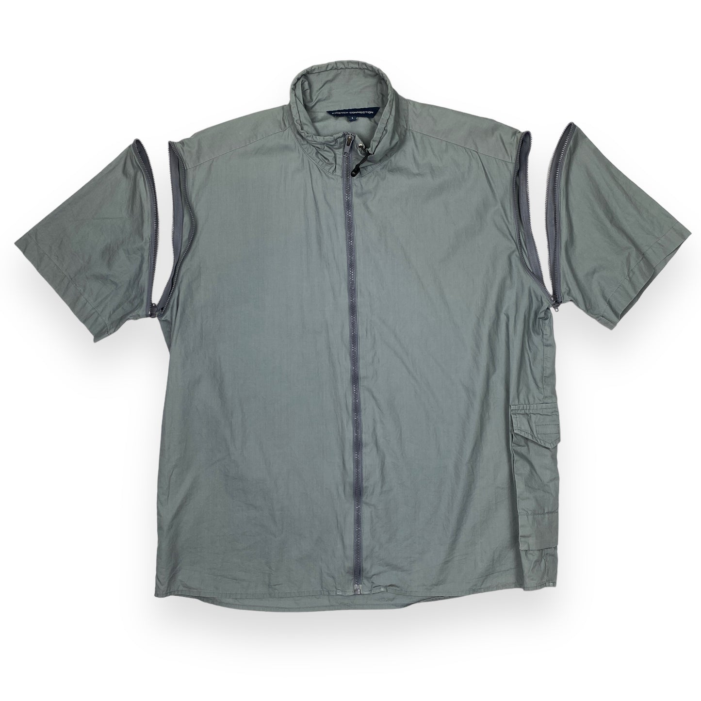 French Connection Convertible Zip-Up Shirt/Vest