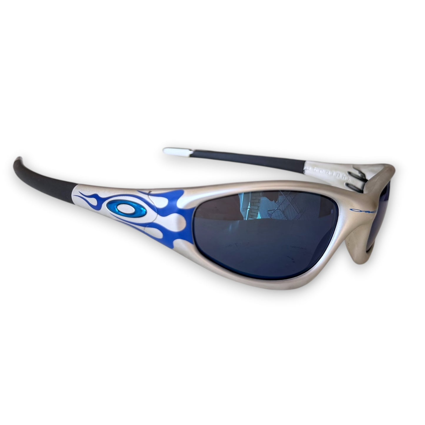 Oakley Straight Jacket Blue Flame/Ice Iridium