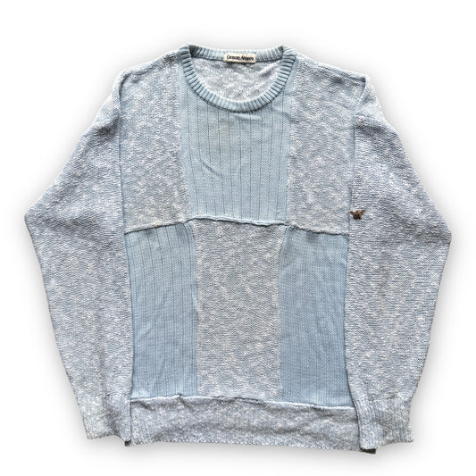 Giorgio Armani ‘Patchwork Cloud’ Wool Sweater - 1980s