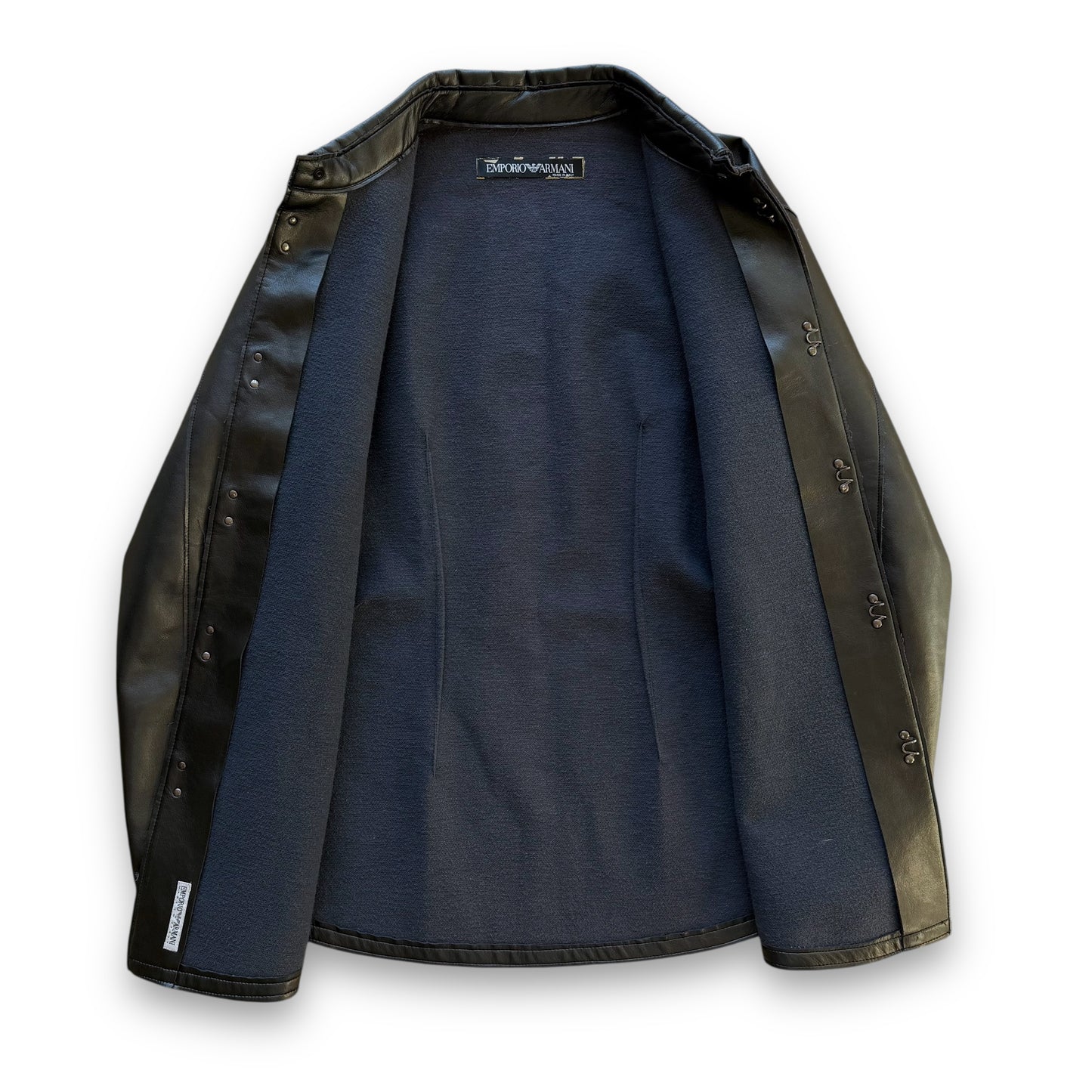 Emporio Armani Vinyl Hook & Eye Overshirt - 1990s