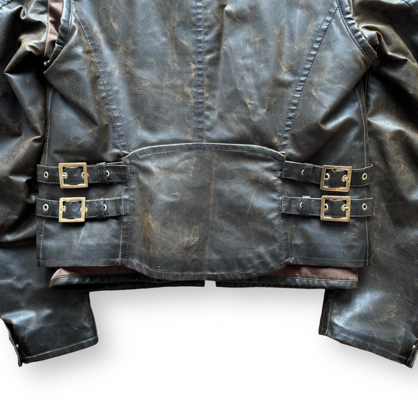 DSquared2 3-in-1 ‘Leather’ Vest & Under-Jacket - F/W2003 Runway 2-Piece