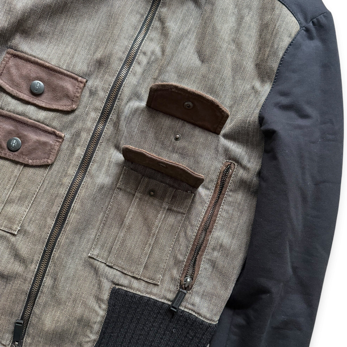 Dirk Bikkembergs Cropped Multi-Pocket Jacket