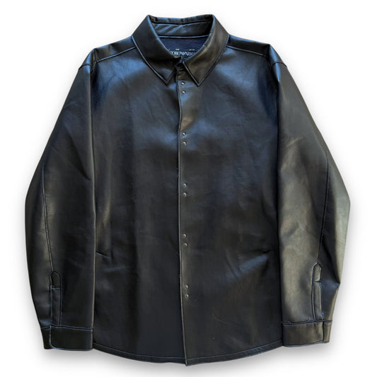 Emporio Armani Vinyl Hook & Eye Overshirt - 1990s