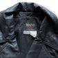 Mani by Giorgio Armani Leather Overcoat - 1980s