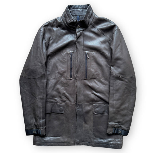 Zegna Sport Leather Field Jacket